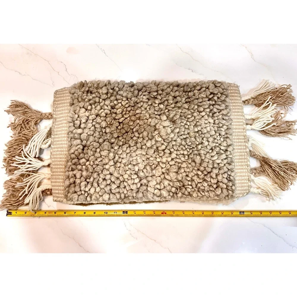 Restoration Hardware Wool Rug Swatch Lot Harata Hannan Moroccan 3pc Set Neutral